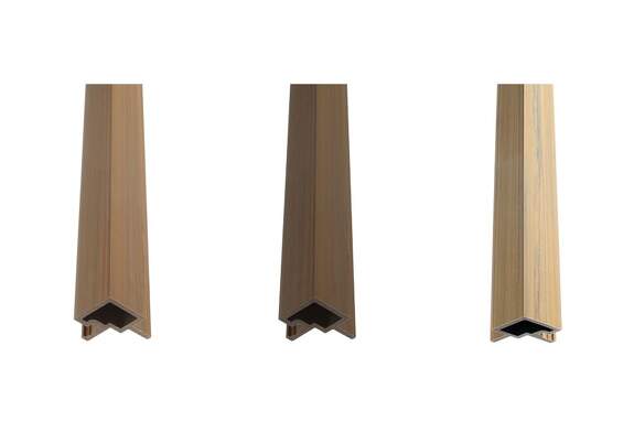 WPC hoekprofiel Teak
